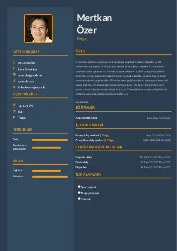 Dalgıç CV Örnekleri cv indir